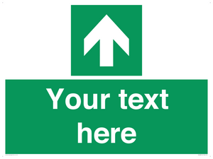 Safe condition Custom arrow up sign